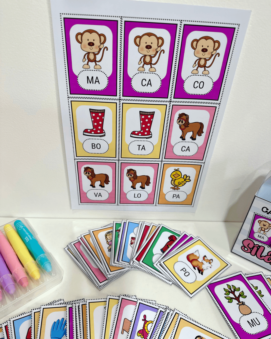 Cartinhas das Palavras – Sílabas Simples